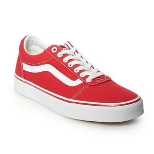 Red Vans OLD SKOOL SHOE size 7.5